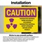 Signmission Radiation & Laser Sign, 7 in H x 10 in W, Vinyl Decal, Rectangle OS-2PACK-CR-D-710-L-10210 - alternate 2